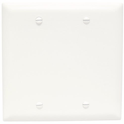 TP23W Blank Wallplate, 2 Gang, White 