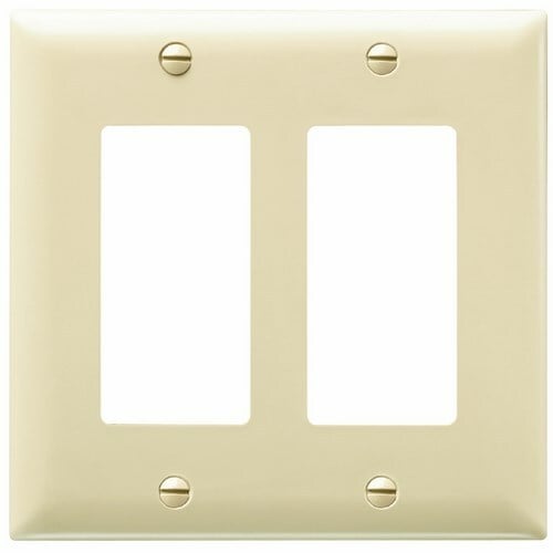 Trademaster Plate 2gang 2 Decorator Ivory