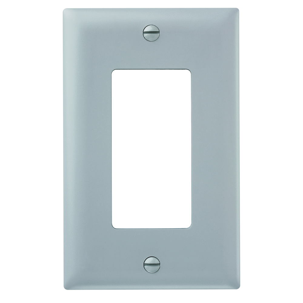 Trademaster Wall Plate 1gang 1 Decorator Gray