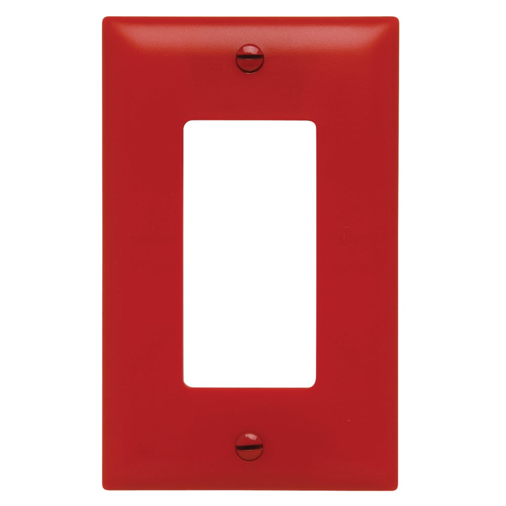 1-Gang TradeMaster Decorator Wall Plate, Red