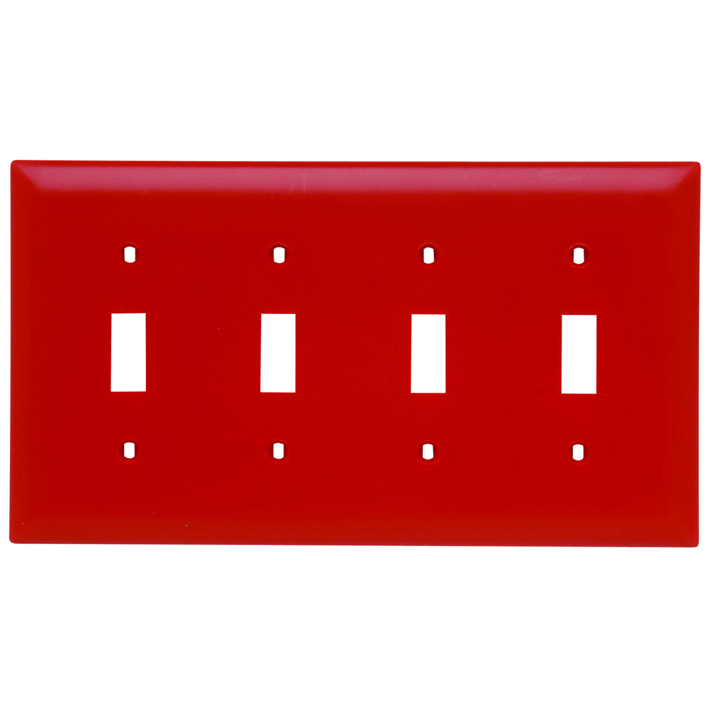 Trademaster Wall Plate 4gang 4toggle