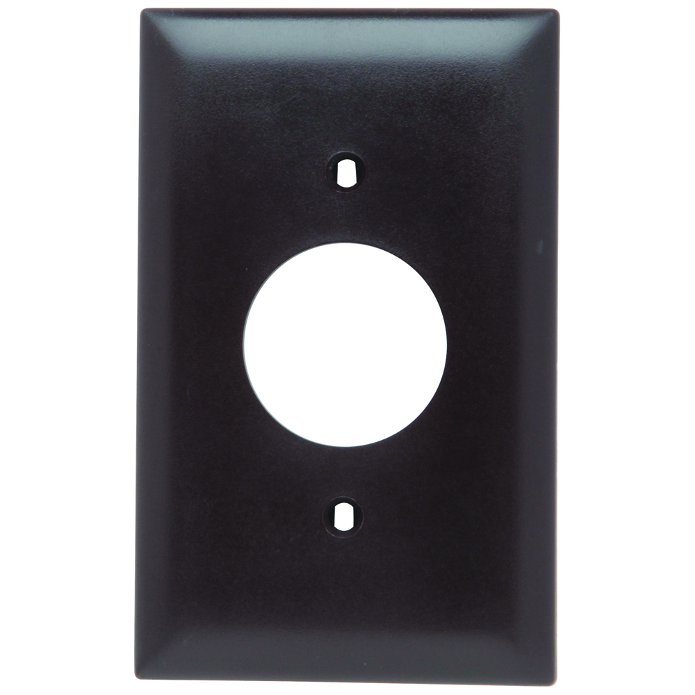 Trademaster Plate 1gang 1 Single Receptacle Brown