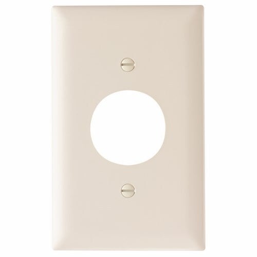 Trademaster Plate 1gang 1 Single Receptacle Light Almond