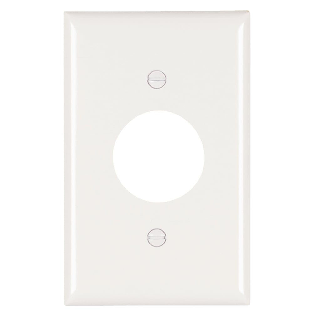 Trademaster Plate 1gang 1 Single Receptacle White