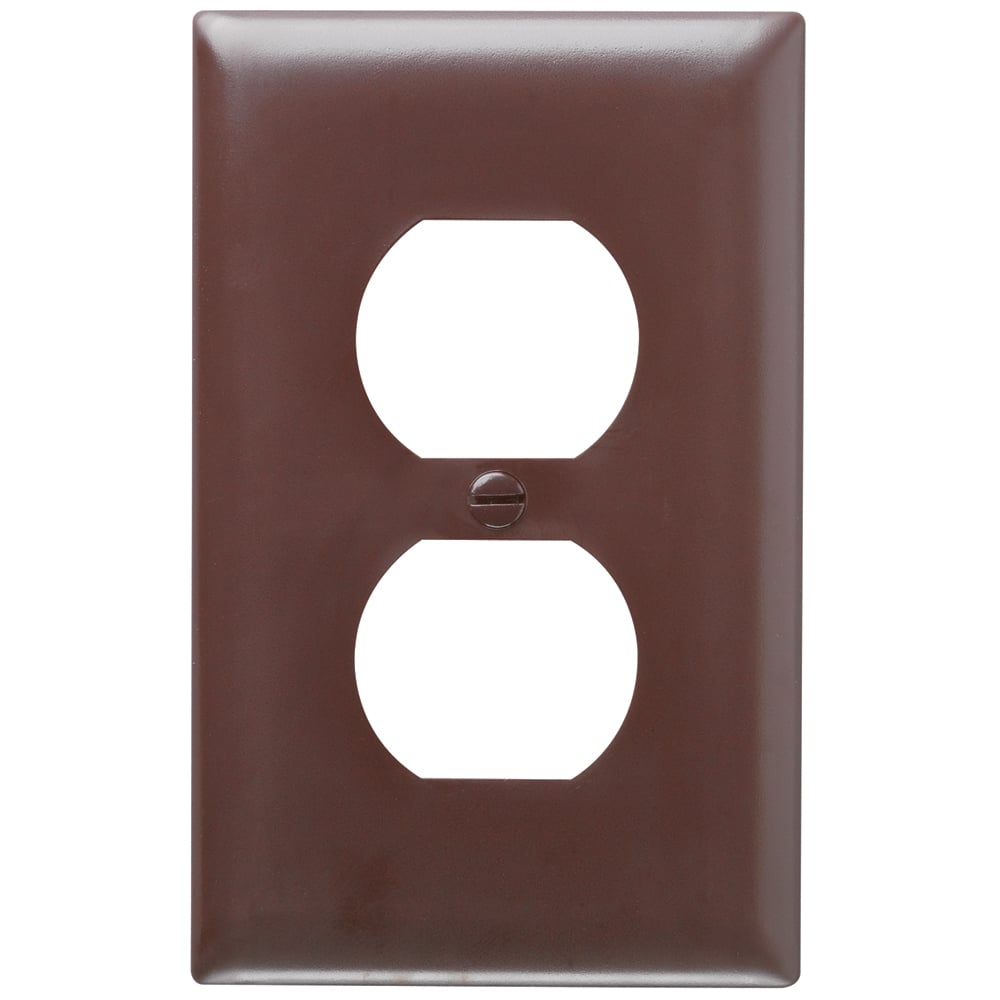 Trademaster Wall Plate 1gang 1duplex Brown