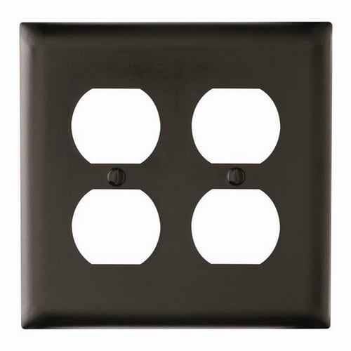 Trademaster Plate 2gang 2duplex Black