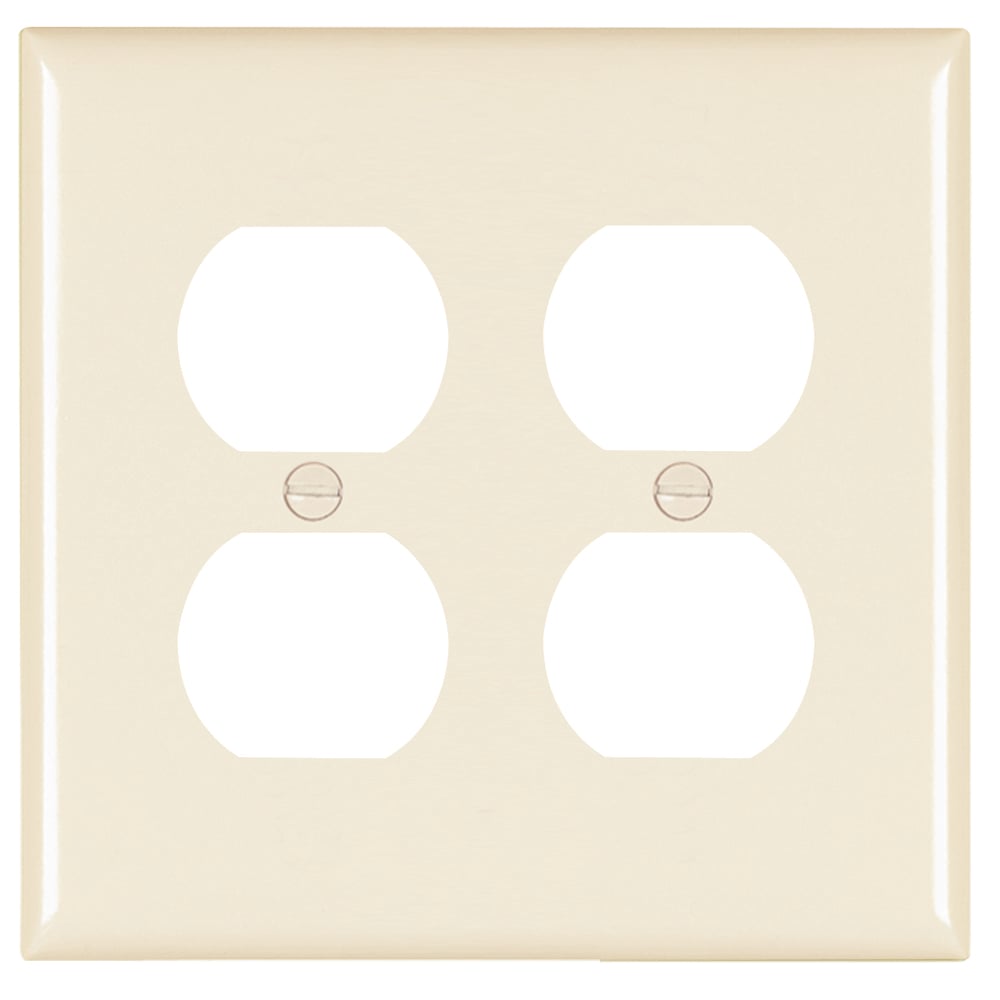 Trademaster Plate 2gang 2duplex Light Almond