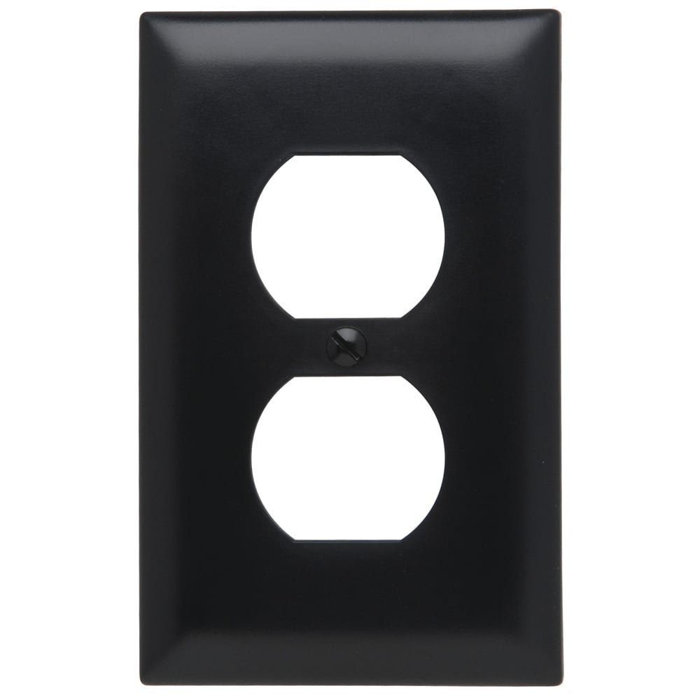 Trademaster Wall Plate 1gang 1duplex Black