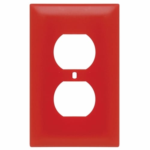 1-Gang TradeMaster Duplex Outlet Wall Plate, Orange