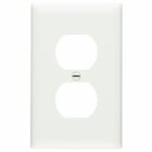 Trademaster Wall Plate with molded of rugged, practically indestructible self-extinguishing nylon. It is preferred for hospital, industrial, institutional, and other high-abuse applications. Available in Ivory, White, Brown, Gray, Black, Blue, Orange, Red, and Light Almond. 1gang 1duplex