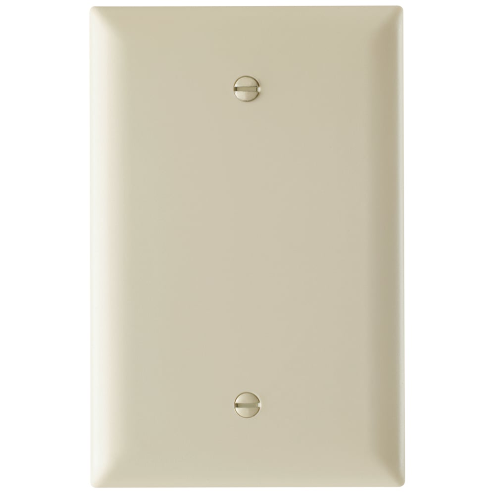 Trademaster Wall Plate Jumbo 1gang Blank Ivory