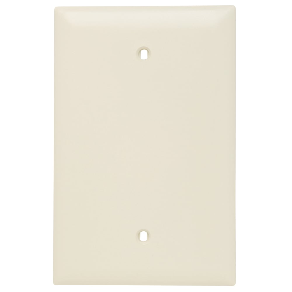 Trademaster Wall Plate Jumbo 1gang Blank Light Almond