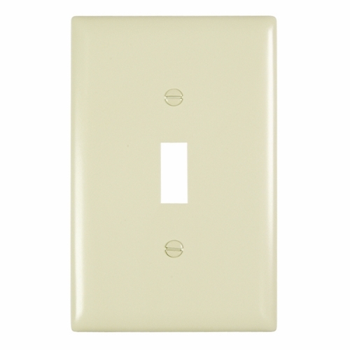Trademaster Wall Plate Jumbo 1gang Toggle Ivory