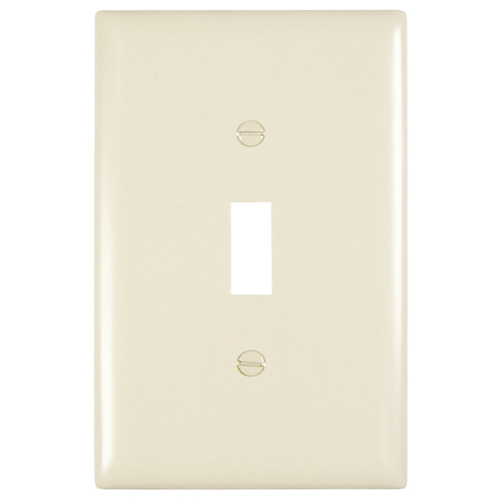Trademaster Wall Plate Jumbo 1gang Toggle Light Almond