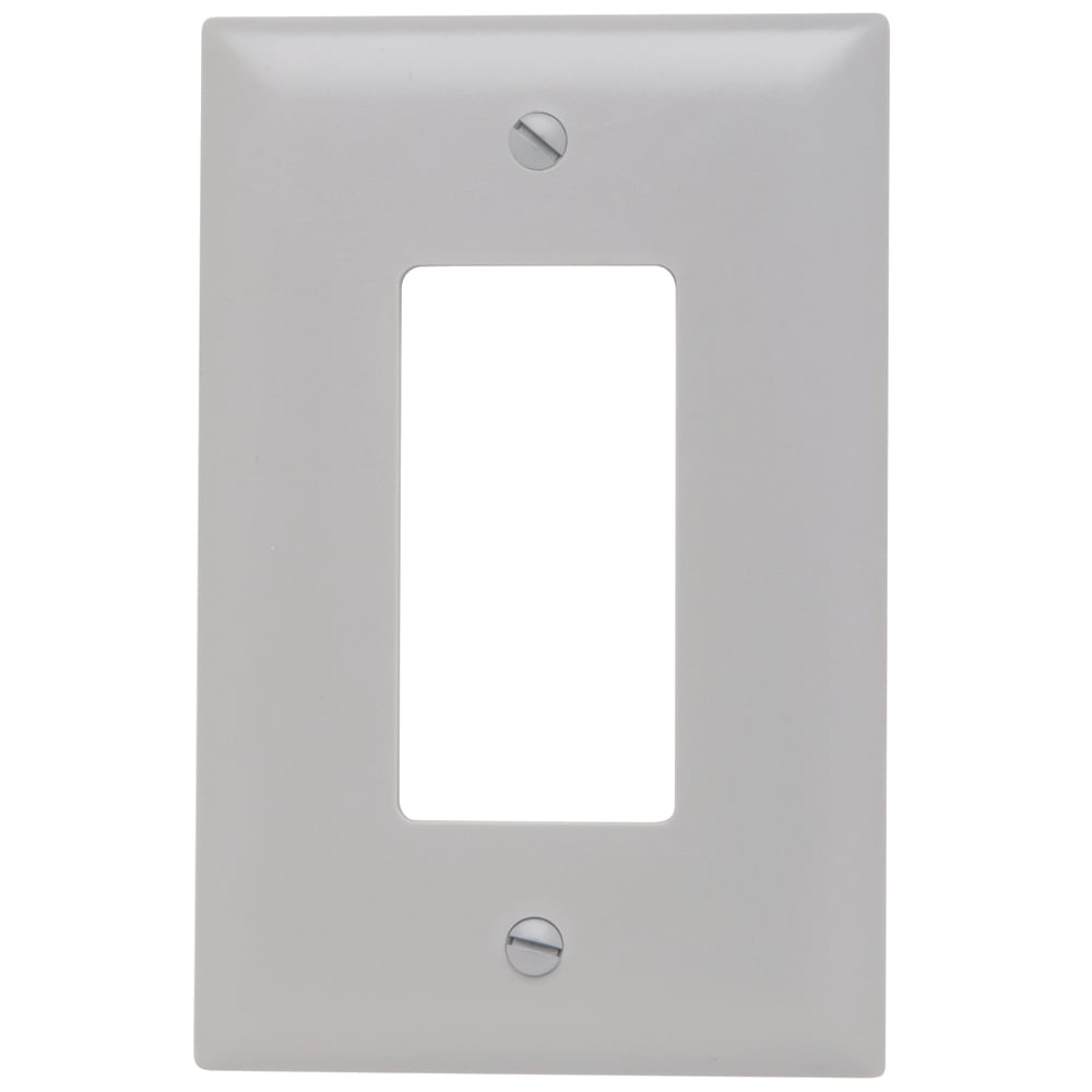 Trademaster Wall Plate Jumbo 1gang Decorator Gray