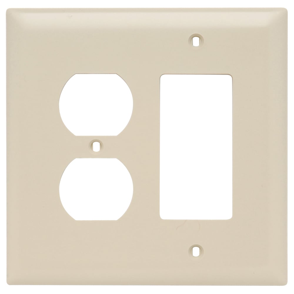 TradeMaster Wall Plate Jumbo 1gang Duplex 1gang Decorator Ivory