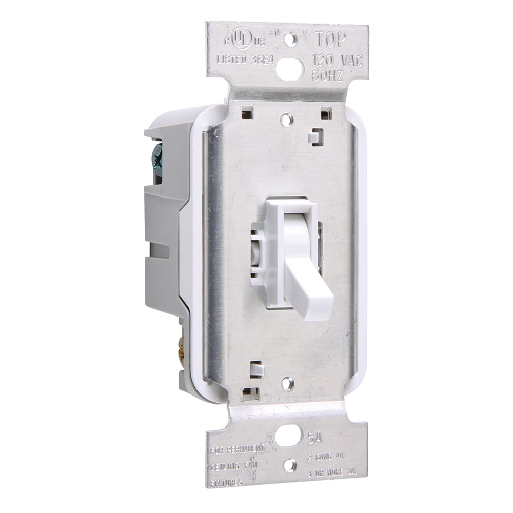 Toggle Fan Speed Control, 5amp White
