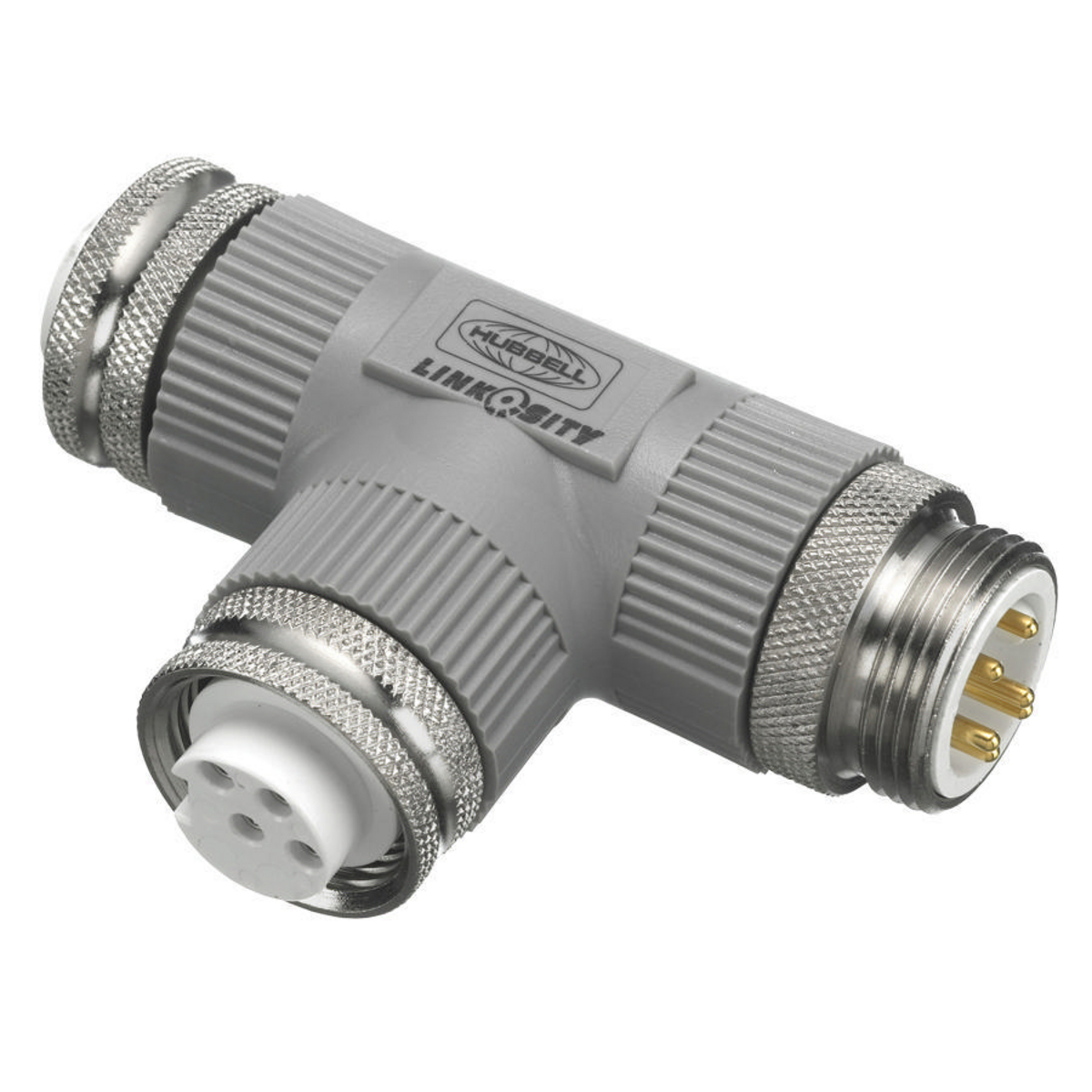 Hubbell Wiring Device Kellems, Linkosity, Male/Male/Female Tee 20ASingle 6P Phase Tap