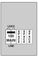 U101CP6 100 Amp, Post, Unmetered, with Breaker