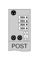 Midwest Electric?s metallic RV units are manufactured using 16-gauge, galvanized zinc-coated steel and NEMA 3R construction, which resists corrosion and fading and provides lasting service in outdoor applications.  Units are available in surface mount and earth burial or padmount posts, offering a wide range of receptacle configurations to fit your needs.