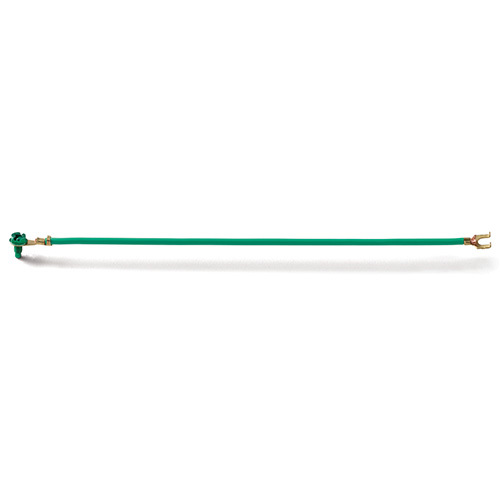 EPCO, Ground Bonding Pigtail, PigTails, Insulated Stranded Wire, Conductor Size: 12 AWG, Insulation: THHN, Length: 10 IN, Includes: (1) Flanged Spade Terminal,Captive GSH Ground Screw
