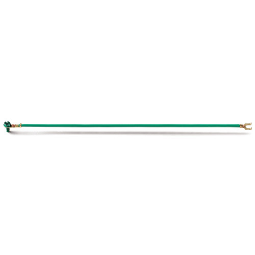 EPCO, Ground Bonding Pigtail, PigTails, Insulated Stranded Wire, Conductor Size: 12 AWG, Insulation: THHN, Length: 12 IN, Includes: Ring Terminal,Captive GSC Ground Screw,(1) Flanged Spade Terminal