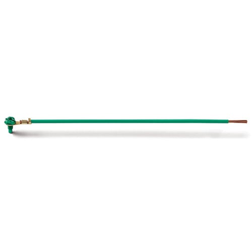 EPCO, Ground Bonding Pigtail, PigTails, Insulated Stranded Wire, Conductor Size: 12 AWG, Insulation: THHN, Length: 8 IN, Size: 5/8 IN (Stripped), Includes: Ring Terminal,Captive GSH Ground Screw