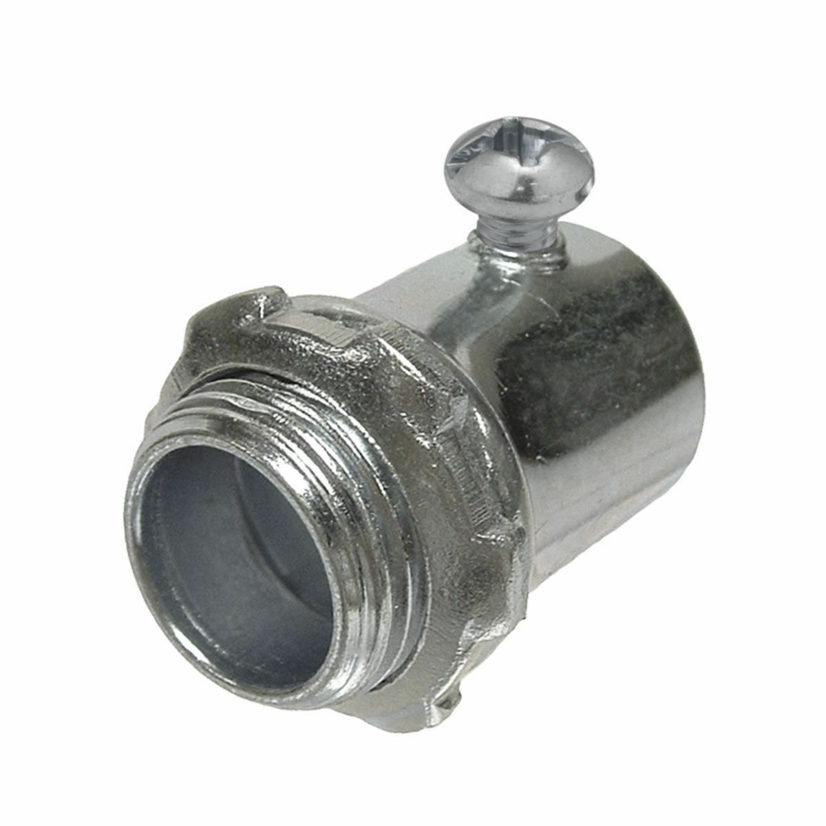 EMT Set Screw Uninsulated Connectors Steel, 3/4 In. Trade Size