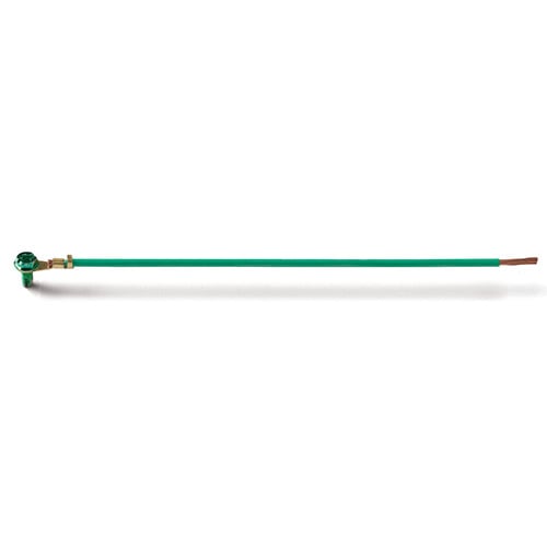 EPCO, Ground Bonding Pigtail, PigTails, Insulated Stranded Wire, Conductor Size: 12 AWG, Insulation: THHN, Length: 8 IN, Size: 5/8 IN (Stripped), Includes: Ring Terminal,Captive GSC Ground Screw