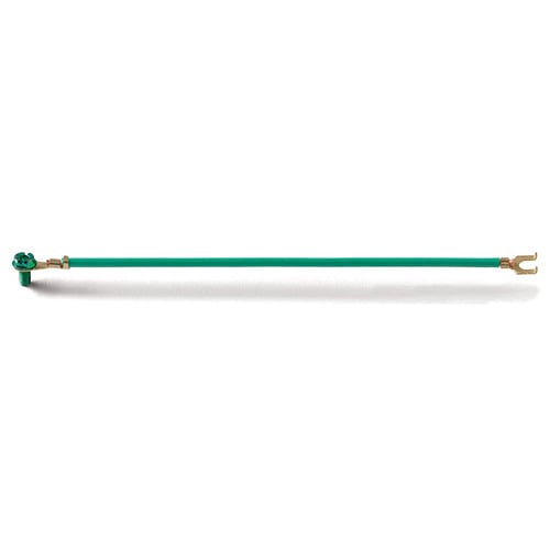 EPCO, Ground Bonding Pigtail, PigTails, Insulated Stranded Wire, Conductor Size: 12 AWG, Insulation: THHN, Length: 8 IN, Includes: Ring Terminal,Captive GSC Ground Screw,(1) Flanged Spade Terminal