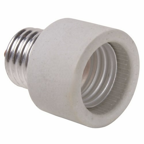 Socket extensions, medium to medium, one piece porcelain, 1.25 extension. White.