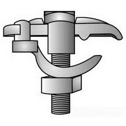 UEC-50G Type UEC Edge Conduit Clamp, 1/2 in Conduit, Malleable Iron