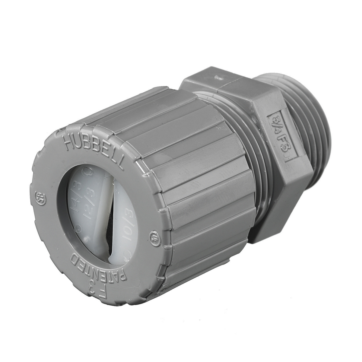 Kellems Wire Management, Cord Connectors, Underground Feeder Connectors, .2"x.4" min, .25"x.55" max, 1/2", Nylon