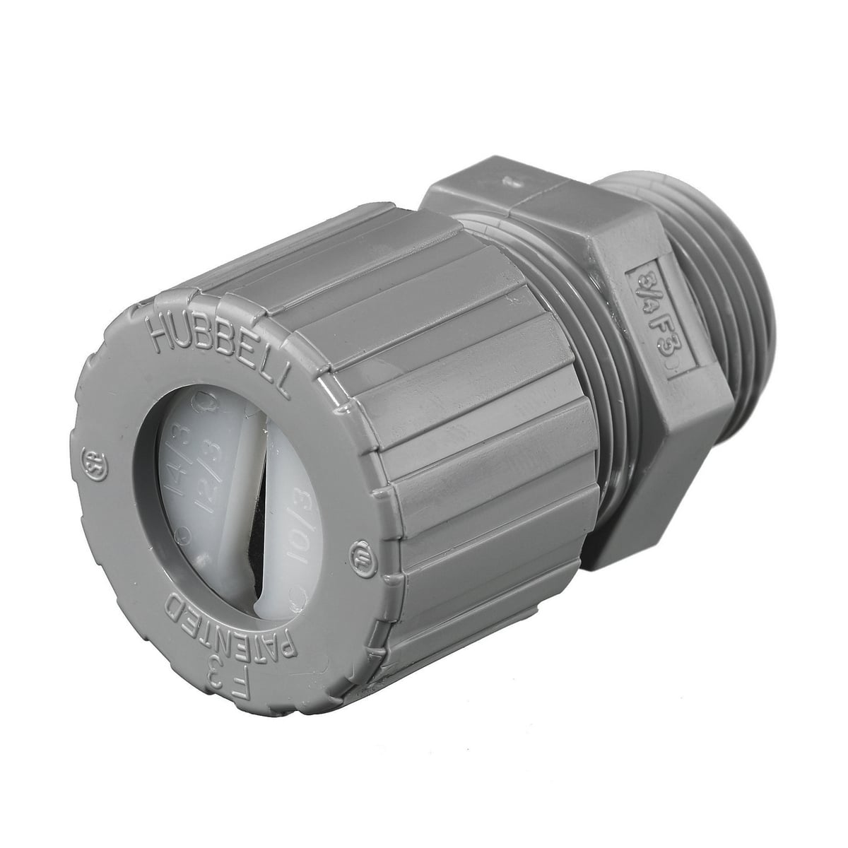 Kellems Wire Management, Cord Connectors, Underground Feeder Connectors, .2"x.6" min, .26"x.78" max, 3/4", Nylon