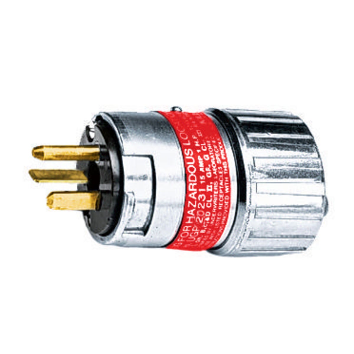 Straight Blade Devices, Explosion Proof, Male Plug, 20A 125V, 5-20P, Single Pack