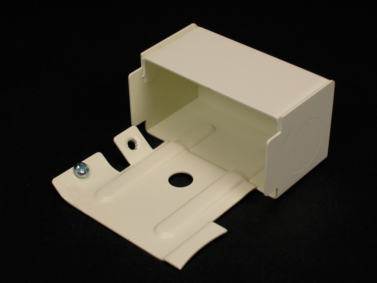 Entrance End Fitting, Ceiling/Floor/Wall Mounting, For Use With: 3000 Series Raceway, Steel, Ivory, 2-3/4 in L x 1-3/8 in W Dimensions