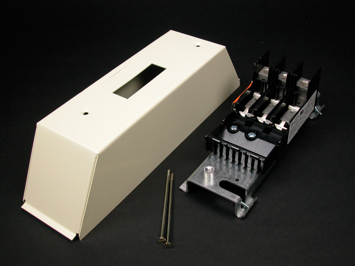 3000 Series Circuit Breaker Housing; Steel, Ivory, For Mounting Square D Quik-Gard QOB Bolt-On Circuit Breakers