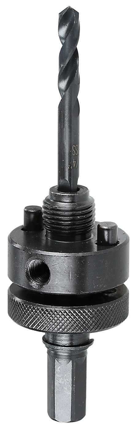 Arbor, 1/4 in. arbor size, 7/16 in. drive size, Hex drive type, 5/8-18 in. thread size, Hex shank type, VPD4 drill number, 1-1/4 to 6 in. chuck size