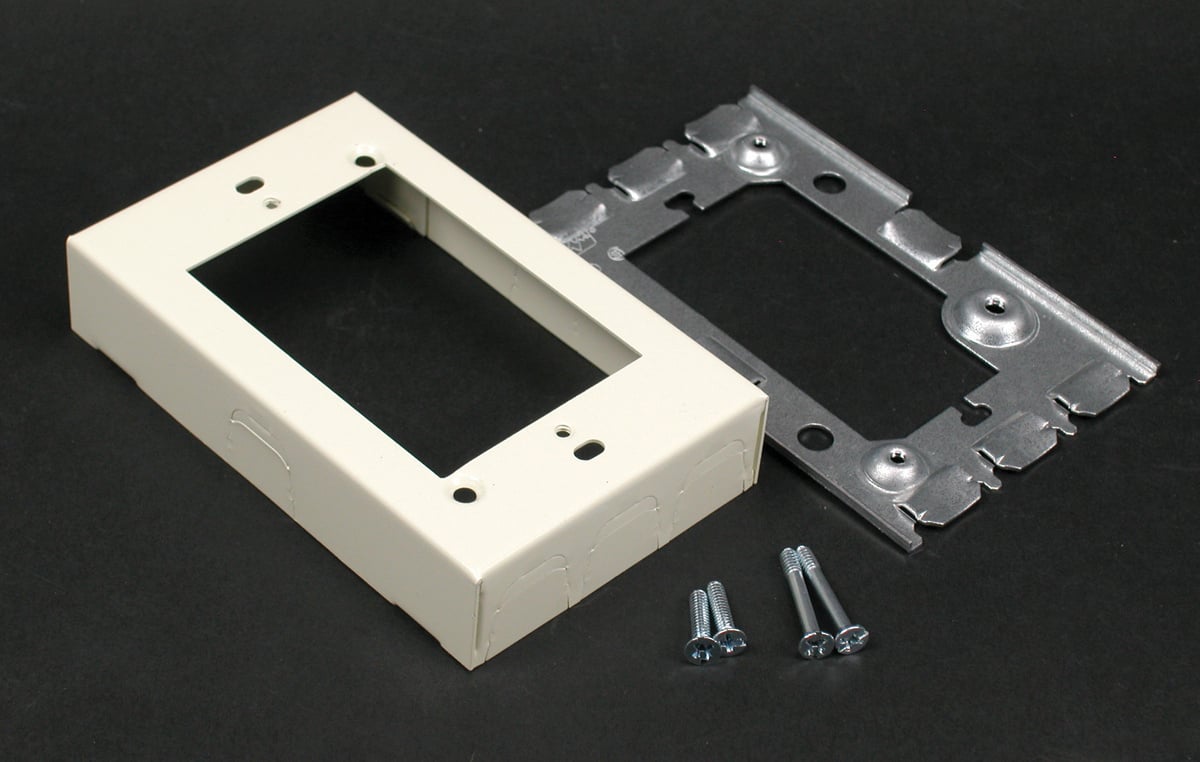 Flush Extension Adapter, Single Gang, Steel