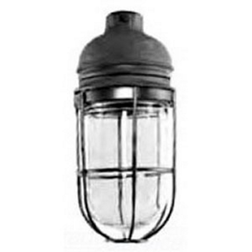 Incandescent Luminaire, 150 VAC, 150 to 300 W Fixture, PS-30 Incandescent Lamp, 150 to 300 W Lamp, Medium Lamp Base Type, 1 Lamps, Natural Finish Glass Lens, Pendant Mount, Malleable Iron Housing, Triple Coated Housing, 5.69 in L x 5.69 in W x 12-1/4 in H