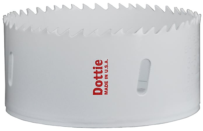 Variable Pitch Hole Saw, 3-1/2 in. hole diameter, 3-1/2 x 1-3/8 in. cutting size, Carbon Steel material, Bi-Metal construction, Powder Coated finish, M3 Steel cutting material