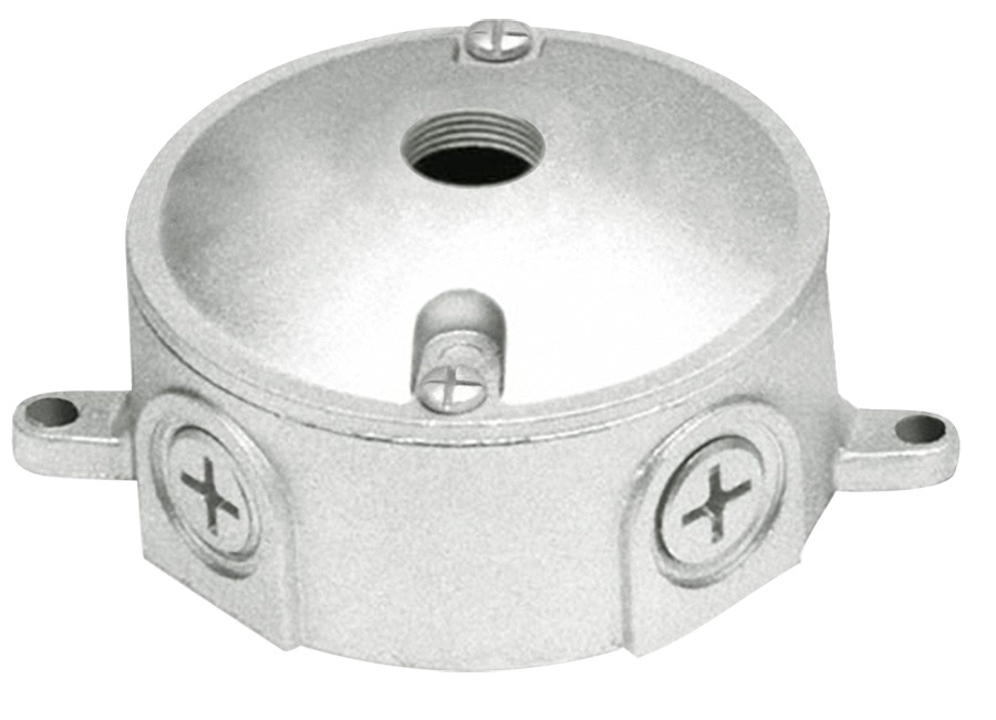 ROUND BOX 3/4" ONE 1/2" HOLE COVER