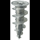 Wall Board Anchor, #8 screw size, Zinc material, 3/8 IN Drywall-60, 1/2 IN Drywall-68, 5/8 IN Drywall-90 lb. tension strength, 3/8 IN Drywall-120, 1/2 IN Drywall-132, 5/8 IN Drywall-200 lb. shear strength