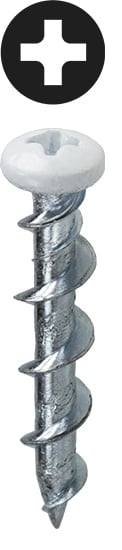 WDOGW Wall Dog Kit, 100 Pieces, Steel, Zinc Plated