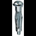 Wall Grip Anchor, 1/8 in. Size, 5/16 in. drill size, 1/8 to 1/2 in. grip range, Steel material