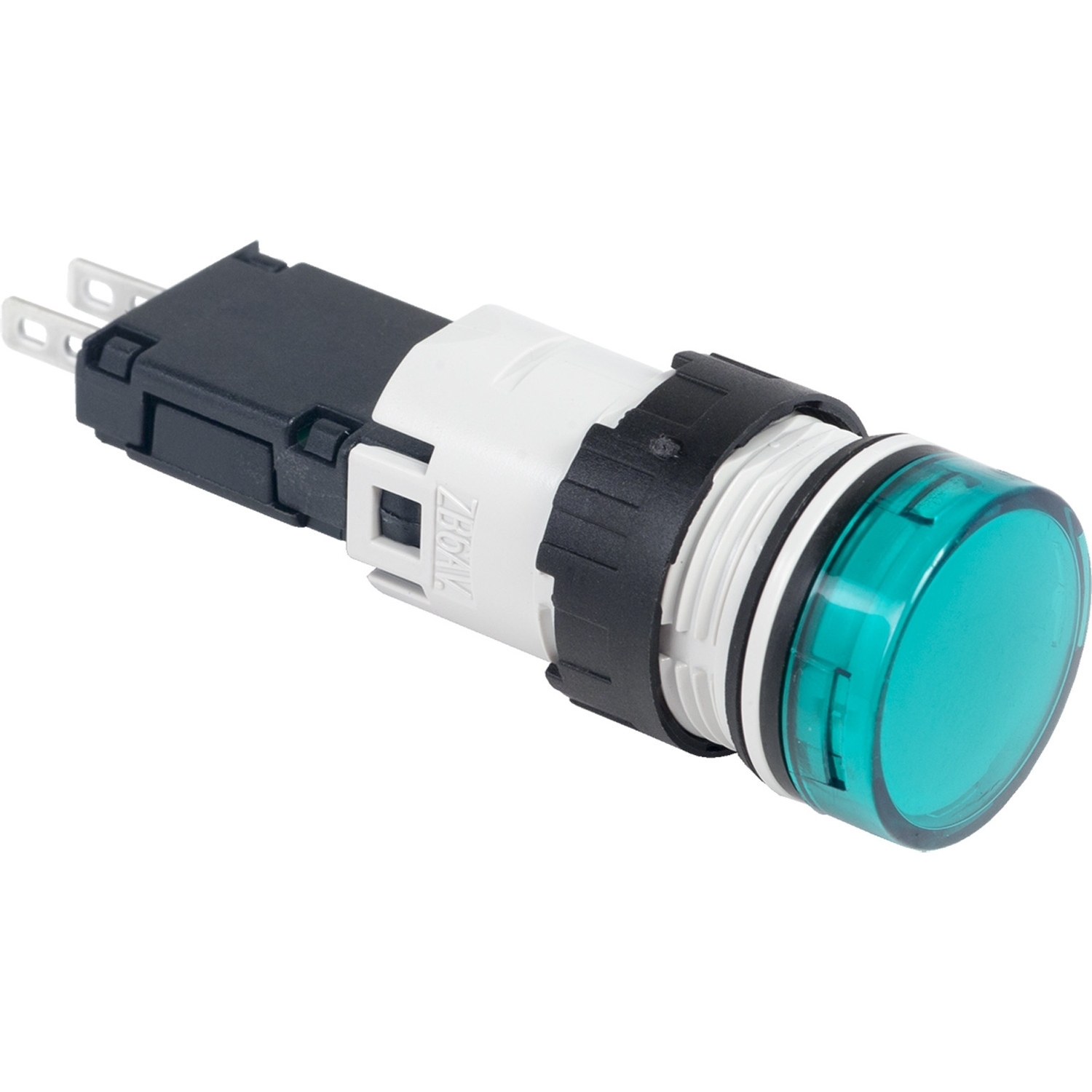 Complete pilot light, Harmony XB6, round green, plastic, 16mm, integral LED 48...120V