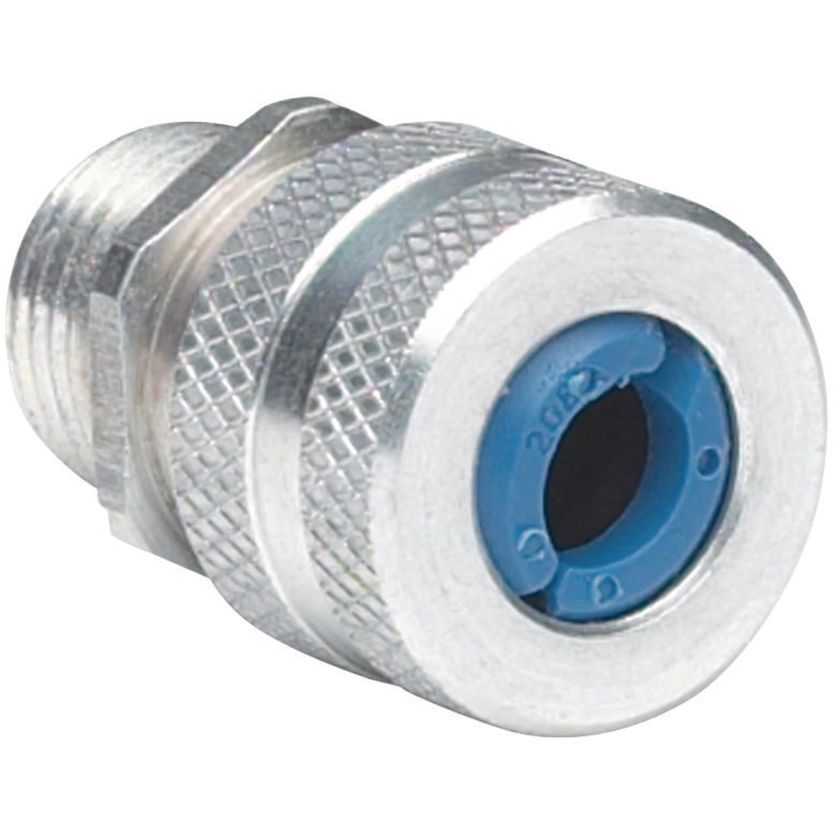1/2" Aluminum Cord Connector, Cord Range .187-.250, Red