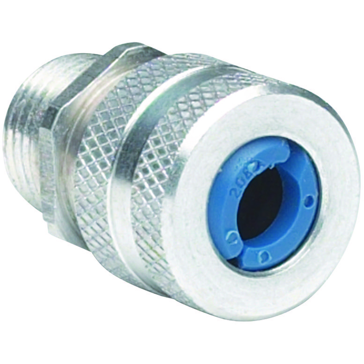 3/4" Aluminum Cord Connector, Cord Range .250-.375, White