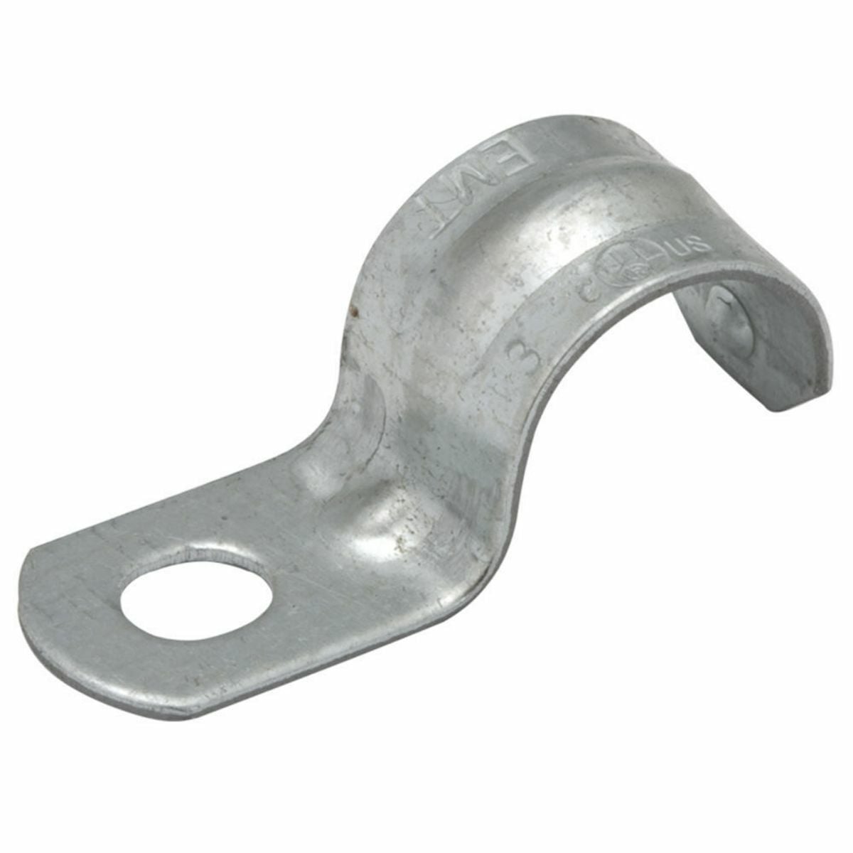 One Hole Push on Straps Steel, 1-1/2 In. Trade Size