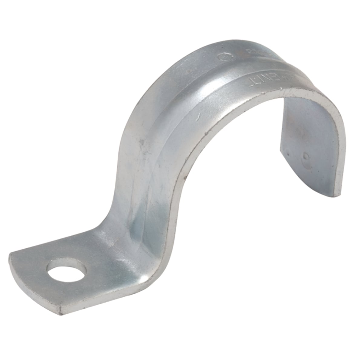 One Hole Push on Straps Steel, 2 In. Trade Size